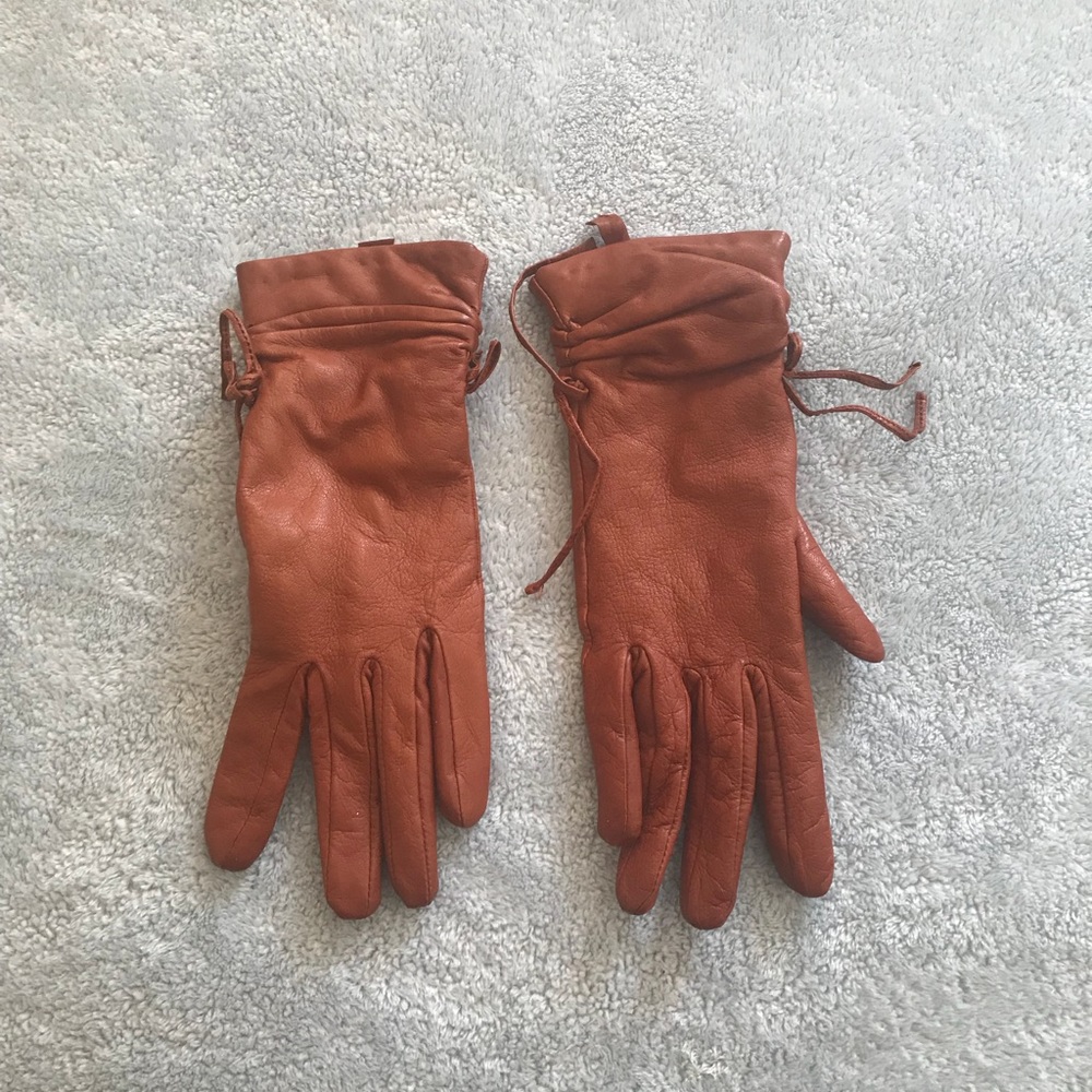 Genuine leather gloves medium